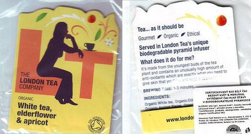 London Tea Company White Tea Elderflower & Apricot Foil