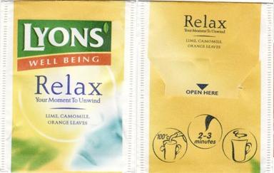 Lyons 5415086 Well Being Relax Lime Camomile Orange