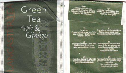 Lancaster Tea 01216109 Green Tea Apple & Ginkgo