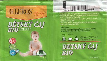 Leros Baby Dětský Čaj Bio Bylinný