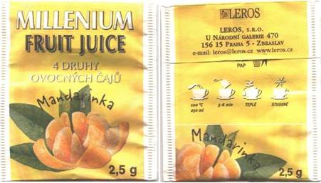 Leros Millenium Fruit Juice Mandarinka Yellow