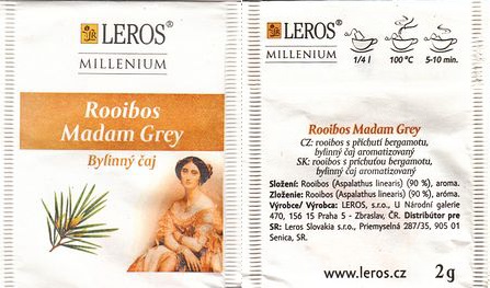 Leros Millenium Rooibos Madam Grey Bylinný Čaj