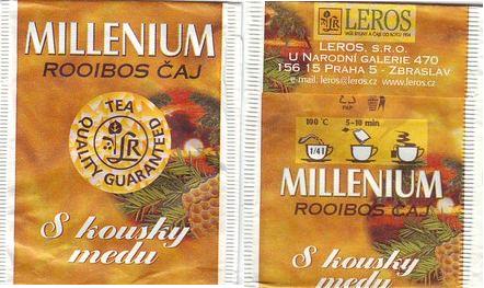 Leros Millenium Rooibos s Kousky Medu Salky Vzadu