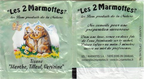 Les 2 Marmottes 02 Menthe Tilleul Verveine