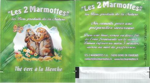 Les 2 Marmottes 02 Thé Vert a La Menthe