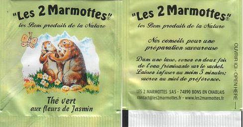 Les 2 Marmottes 02 Thé Vert Aux Fleurs De Jasmin