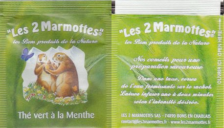 Les 2 Marmottes 03 Thé Vert a La Menthe