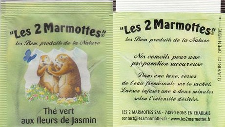 Les 2 Marmottes 03 Thé Vert Aux Fleurs De Jasmin