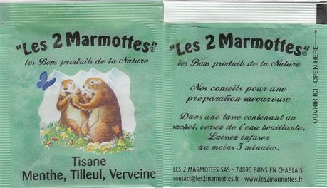 Les 2 Marmottes 03 Tisane Menthe Tilleul Verveine