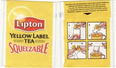 Lipton 32153 Yellow Label Tea Squeezable