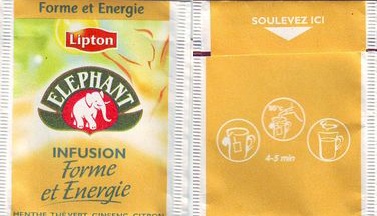 Lipton 5413529 Elephant Infusion Forme Et Energie