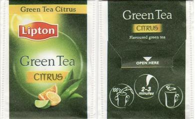 Lipton 8226621 Green Tea Citrus