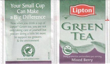 Lipton 83137340 Green Tea Mixed Berry