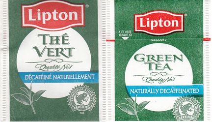 Lipton 83155075 Thé Vert Decafeine Naturellement