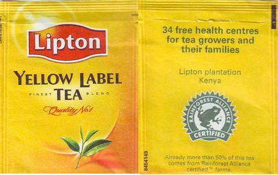 Lipton 8454149 Yellow Label Tea 34 Free