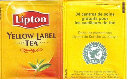 Lipton 8633327 Yellow Label Tea 34 Centres