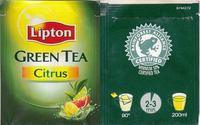 Lipton 8744272 Green Tea Citrus