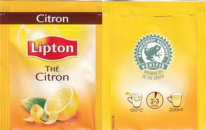 Lipton 8757682 Thé Citron