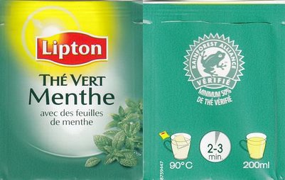 Lipton 8759447 Thé Vert Menthe