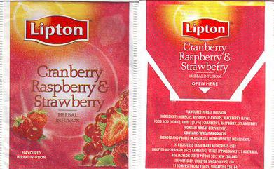 Lipton Australia Cranberry Raspberry & Strawberry