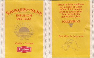 Lipton E000 Saveur Du Soir Infusion Des Isles Vanille Caramel