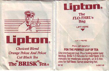 Lipton N Choicest Blend the Brisk Tea