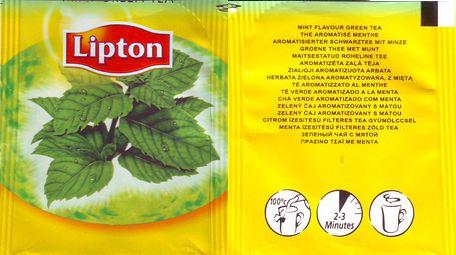 Lipton N Mint Flavour Green Tea Foil