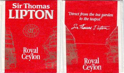 Lipton N Sir Thomas Royal Ceylon