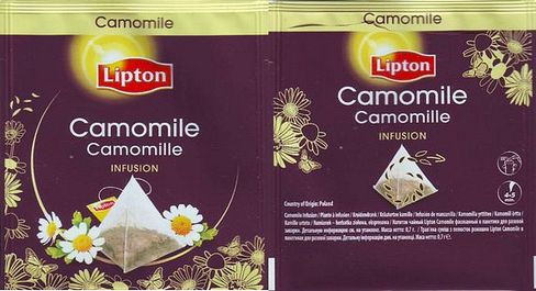 Lipton Pyramid Camomile Square Foil