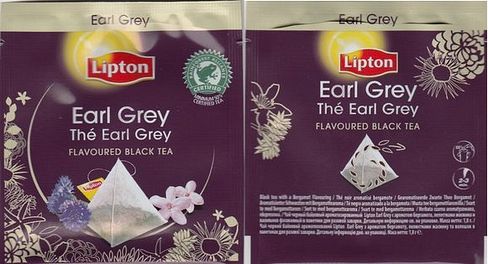 Lipton Pyramid Earl Grey Square Foil