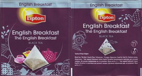 Lipton Pyramid English Breakfast Square Foil