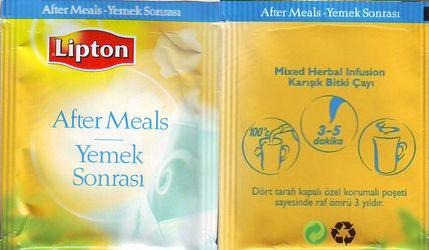 Lipton Turkey After Meals Yemek Sonrasi