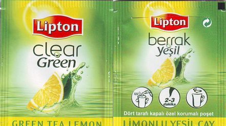 Lipton Turkey Clear Green Tea Lemon Limonlu