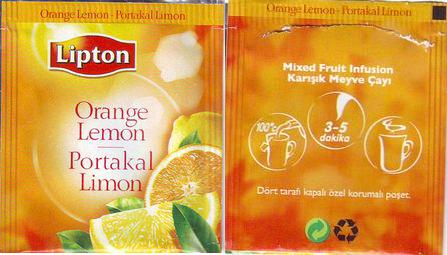 Lipton Turkey Orange Lemon Portakal Limon