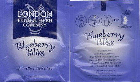 London Blueberry Bliss Foil Londonfruitandherb Co Uk