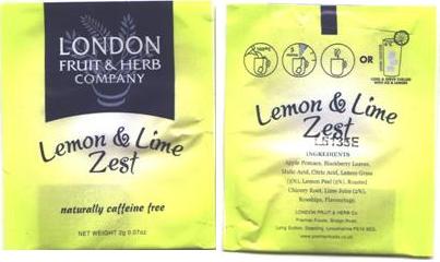 London Lemon & Lime Zest Premierfoods