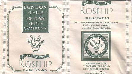 London Spice Rosehip Herb Tea Bag Paper