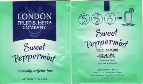 London Sweet Peppermint Typhoo