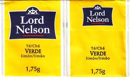 Lord Nelson 01212849 Té Chá Verde Limon Limao