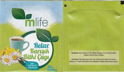 M Life Relax Karisik Bitki Cayi San Kantaron Papatyali