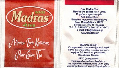 Madras Tea Pure Ceylon Tea