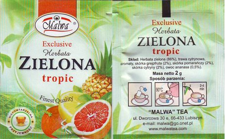 Malwa Exclusive Herbata Zielona Tropic