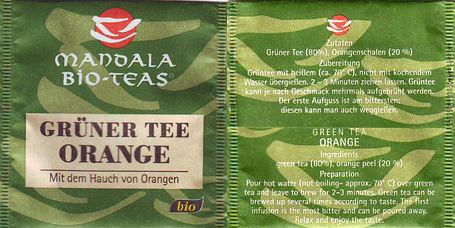 Mandala Bio Teas Grüner Tee Orange