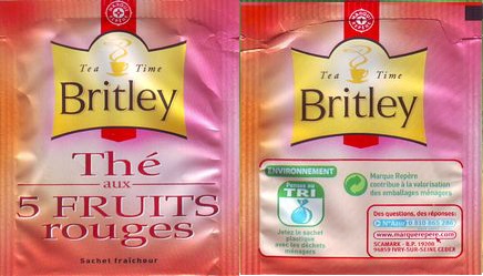 Marque Repere Britley Thé Vert Aux 5 Fruits Rouges