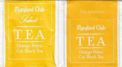 Maryland Club Select Tea Orange Pekoe Cut Black Tea