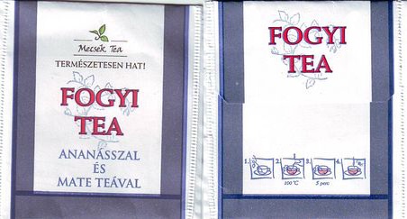 Mecsek Tea Fogyi Tea Ananasszal Es Maté Teaval