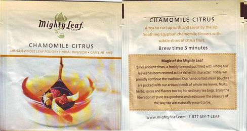 Mighty Leaf Chamomile Citrus