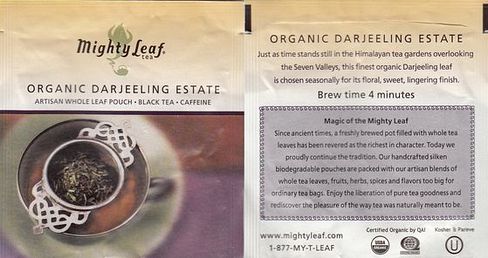 Mighty Leaf Organic Darjeeling Estate