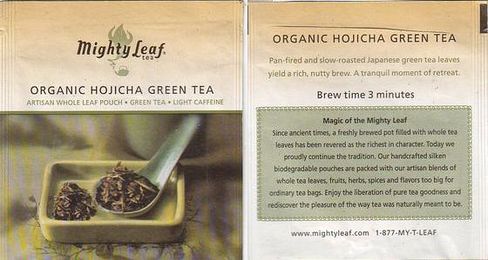 Mighty Leaf Organic Hojicha Green Tea