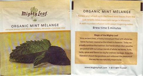 Mighty Leaf Organic Mint Melange